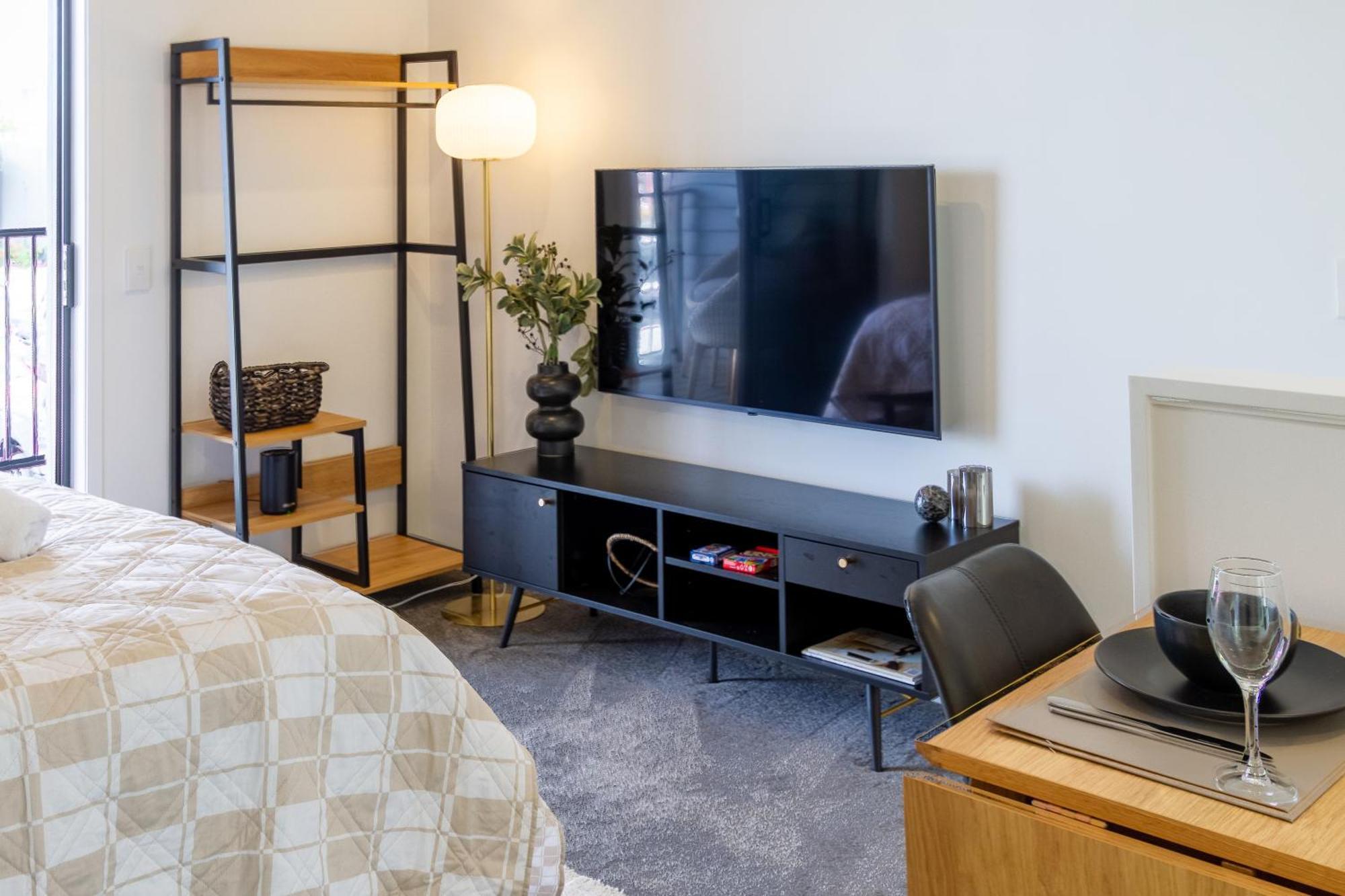 Prime Locale: Studio With Balcony Christchurch Esterno foto